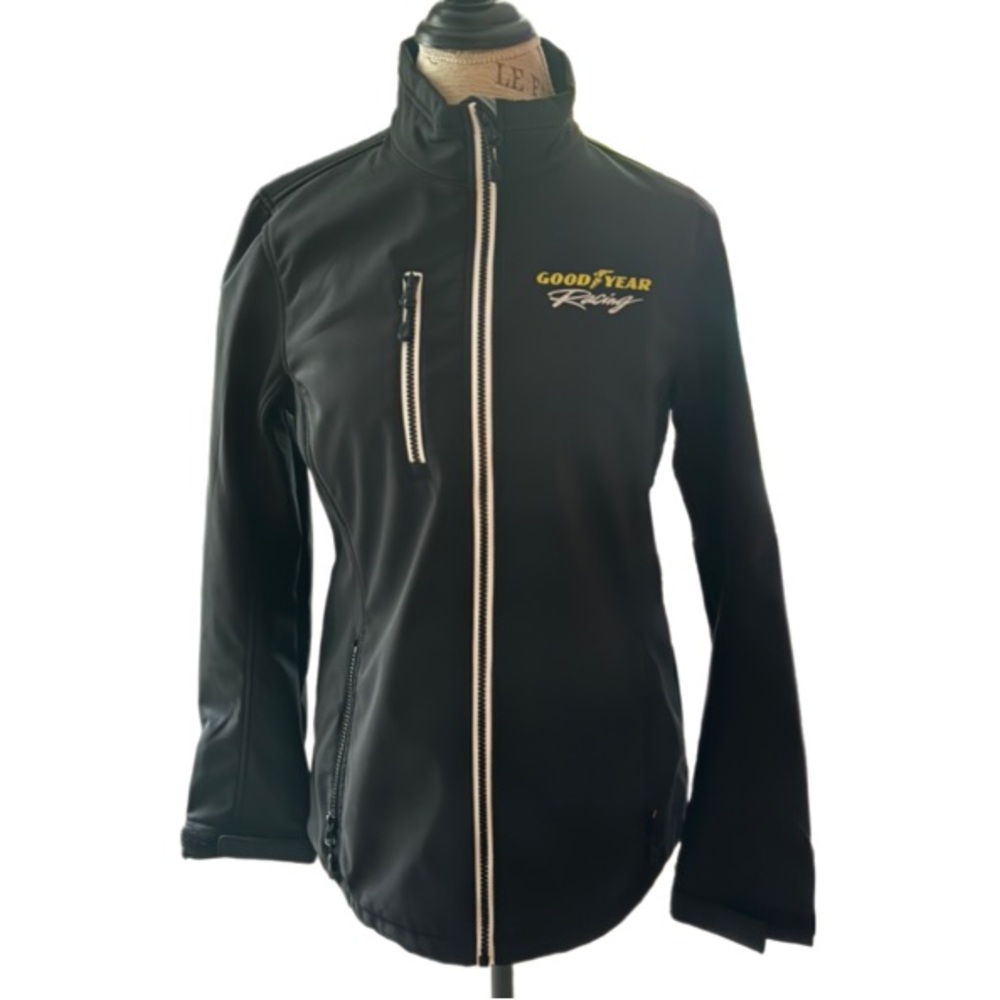 Goodyear Racing Soft Shell Black Jacket Size Small